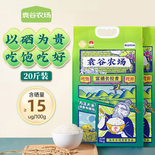 隆平芯米富硒大米10斤方正长粒香