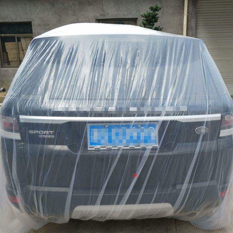 加厚一次性车衣车罩防雨防树胶防鸟粪透明塑料膜简易通用防护车罩