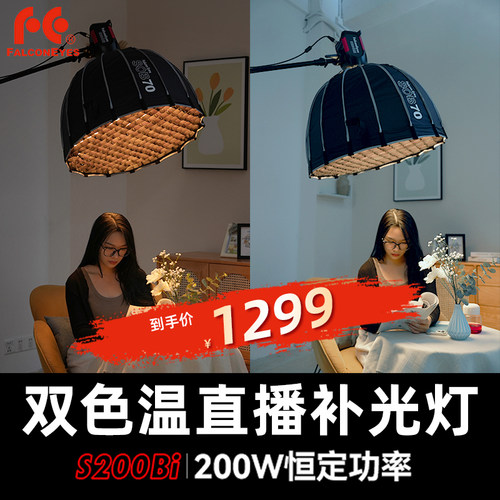锐鹰双色温直播间补光灯