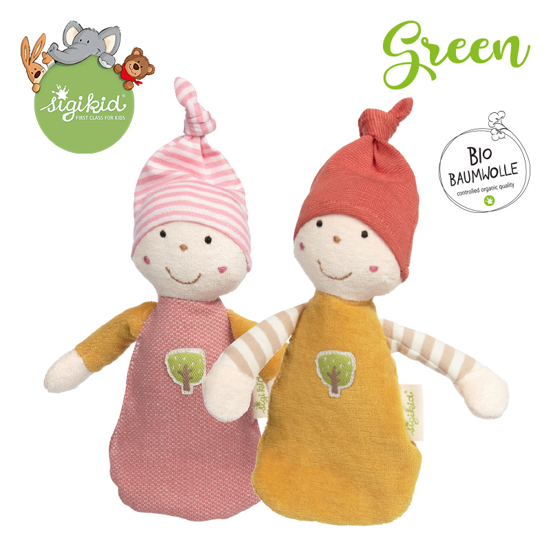 sigikid有机面料哄睡安抚巾娃娃