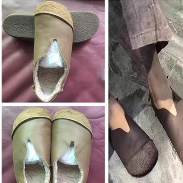 手工复古毛头百搭软底休闲风皮鞋