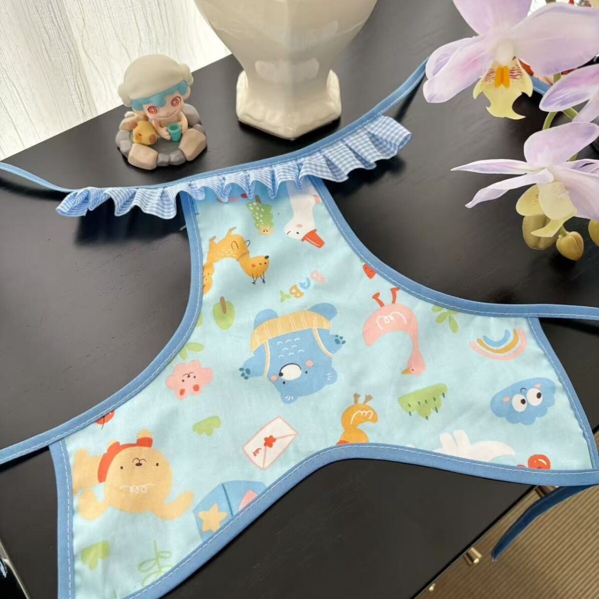 宠物公狗狗护肚子肚兜防着凉防脏轻薄遮肚猫咪纯棉外穿小型犬比熊
