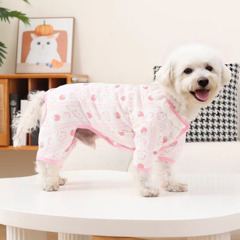 云朵棉簿款宠物四腿衣服空调狗狗猫咪四脚衣小型犬泰迪比熊博美