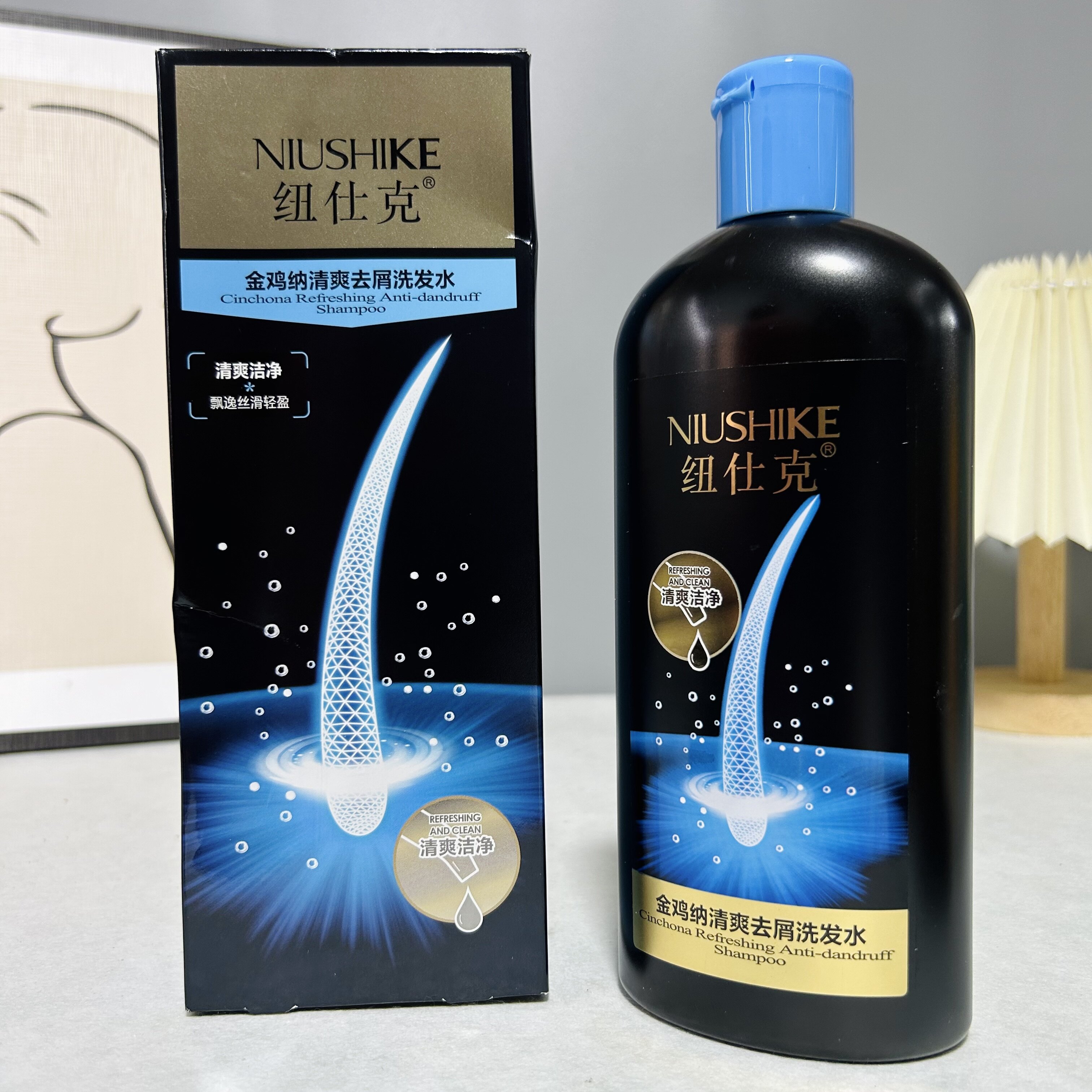纽仕克洗发水金鸡纳舒爽洁净飘逸丝滑柔顺控油止痒清爽奎宁复合