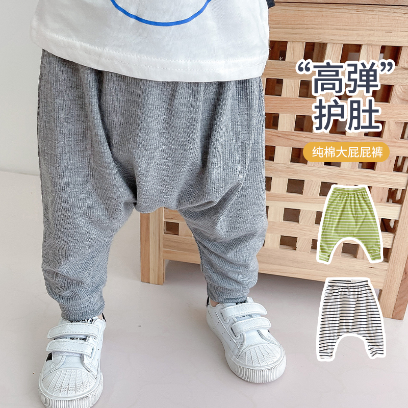 婴儿大屁屁裤子纯棉长裤夏季薄款