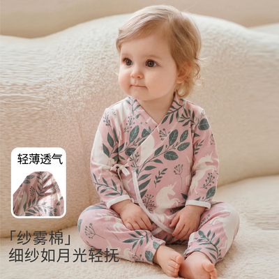 新生婴儿衣服薄款a类纯棉婴幼儿