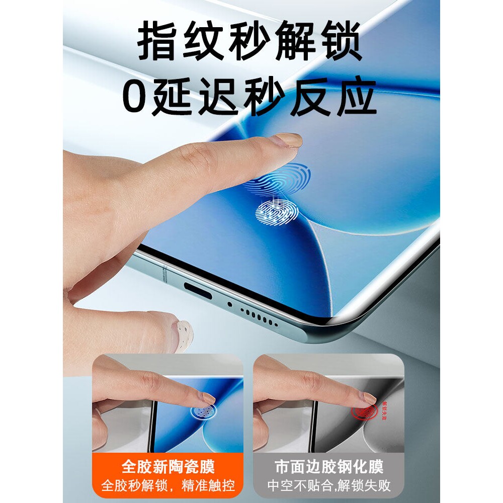 德国蓝猩适用红米Note15Pro手机膜redminote14Pro+钢化膜redmi曲面屏陶瓷膜noto13Pro+全屏防摔por十全胶保护