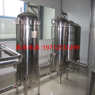 过滤器净水设备 不锈钢精密过滤器工业水处理前置大流量过滤罐袋式