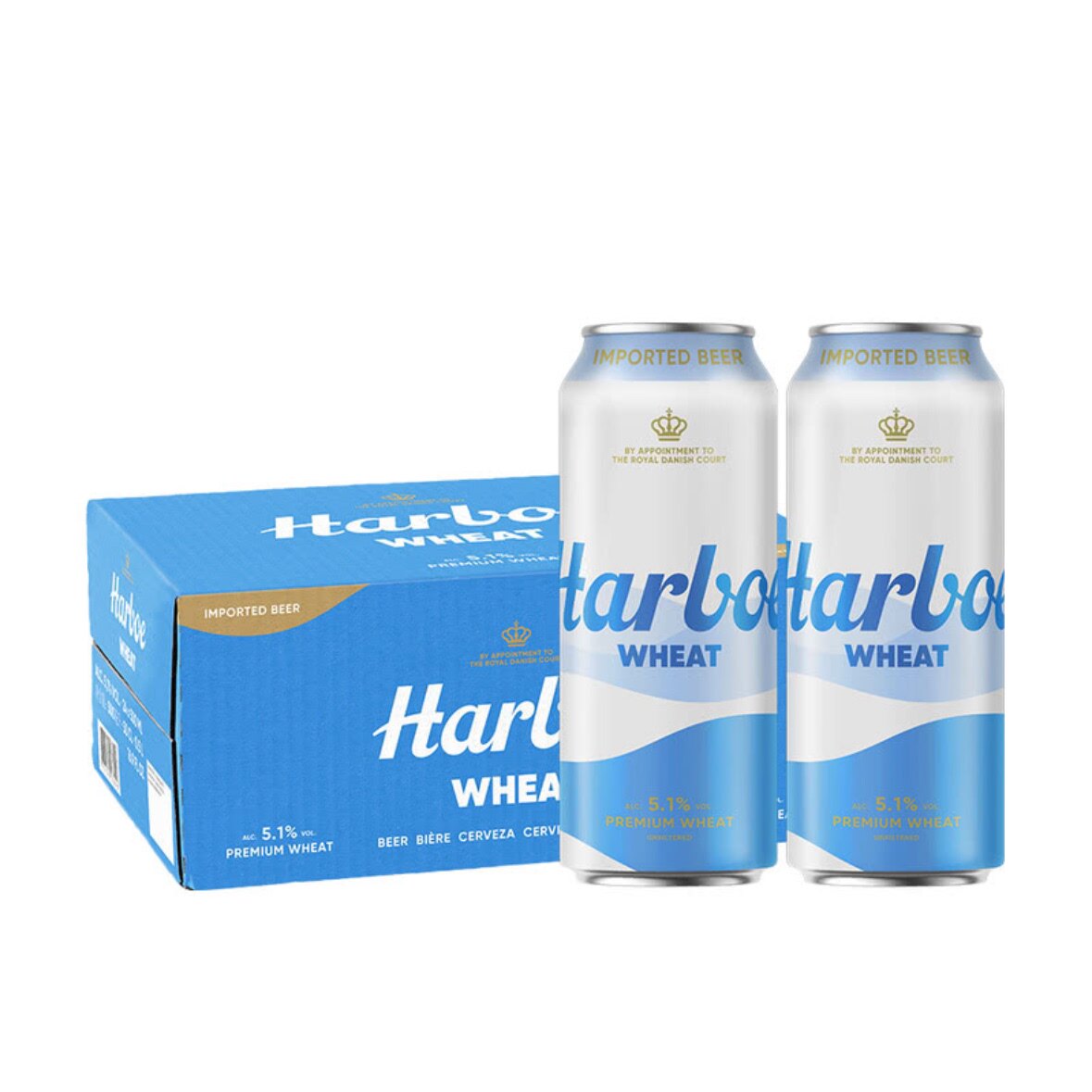 山姆代购HARBOE德国进口精酿小麦啤酒浑浊型24*500ml 聚会酒水