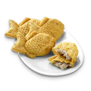 下厨房日式鲷鱼烧芋泥麻薯馅小鱼饼冷冻半成品早餐空气炸锅食材