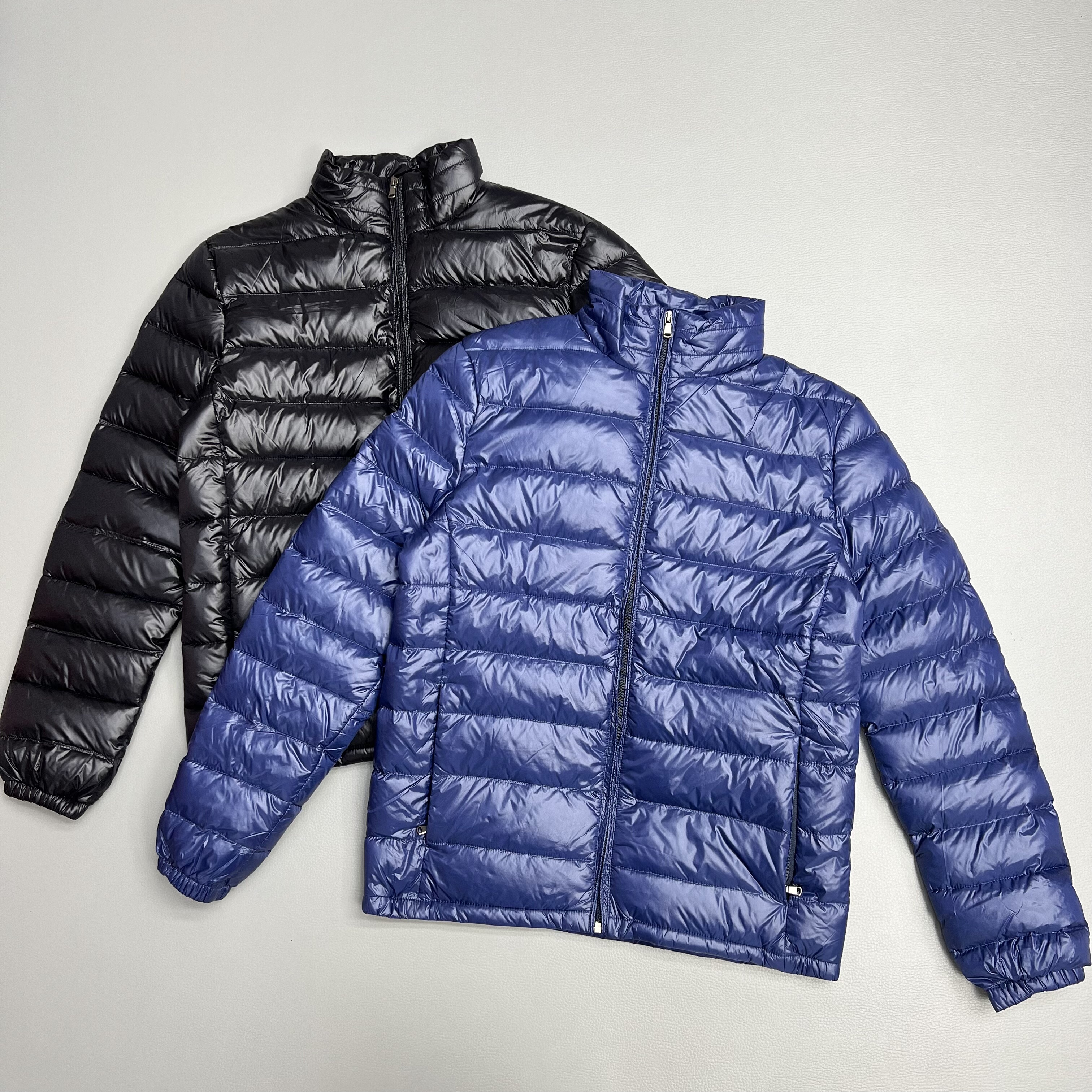 荷兰单！2025秋冬新款90白鸭绒保暖外套男款轻薄款立领排骨羽绒服