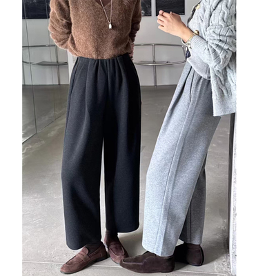 2025冬季新款女士休闲裤羊毛裤