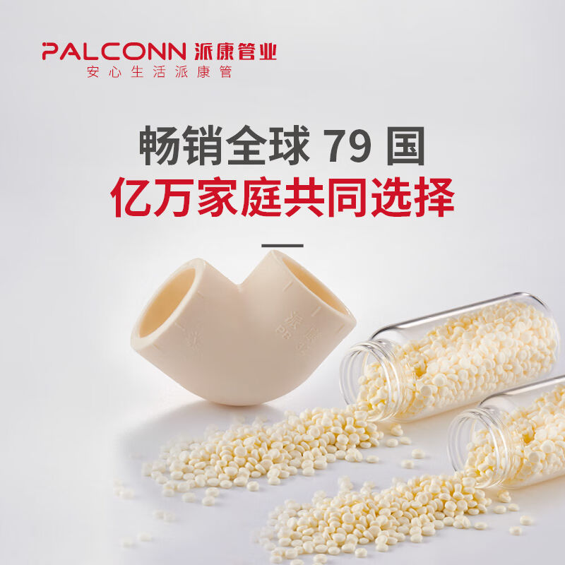 追颜PB塑料大口管件40-50直接头管箍变径三通活接1.2寸管材1.5寸