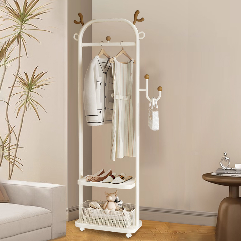 比人挂衣架落地式衣帽架2024新款卧室家用衣服置物晚上放衣服神器