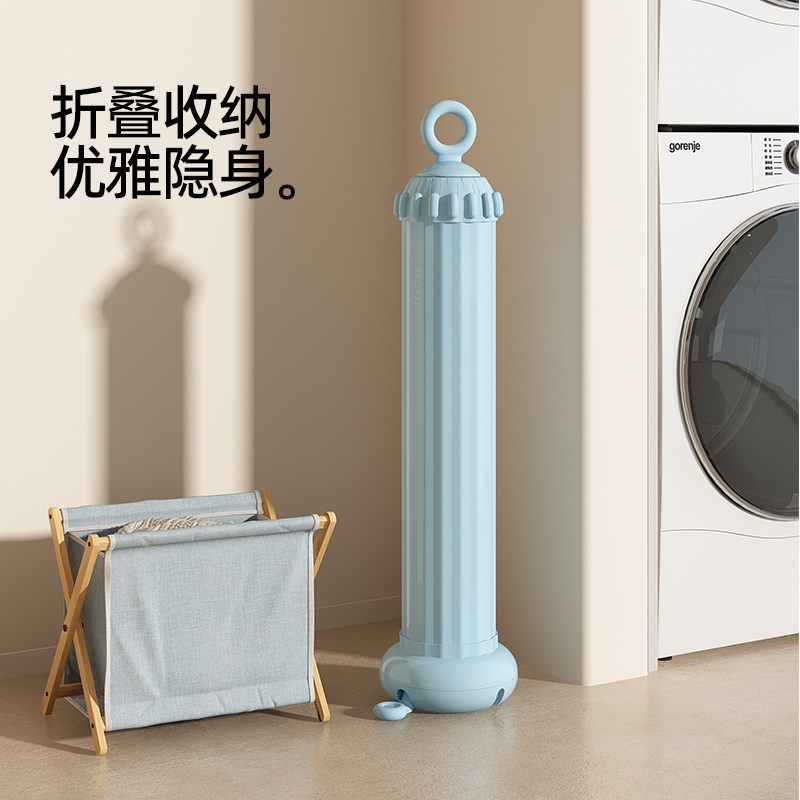 比人章鱼折叠晾衣架收缩隐形八爪鱼落地可移动折叠晾晒架室内家用