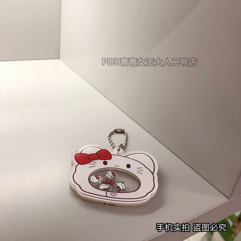 CUTE KITTEN HELLO KITTY KT CAT ROCKER PENDANT KEYCHAIN BAG CHAIN SIMPLE