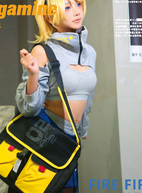 镜音双子动漫周边单肩痛包男vocaloid/V家二次元联名休闲斜挎包女