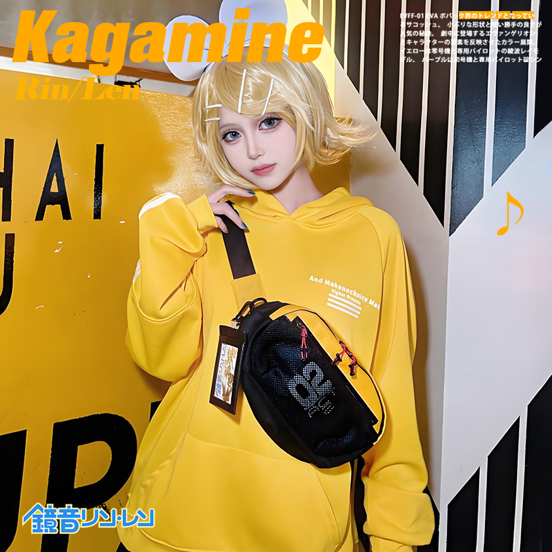 初音未来miku联名斜挎胸包单肩包