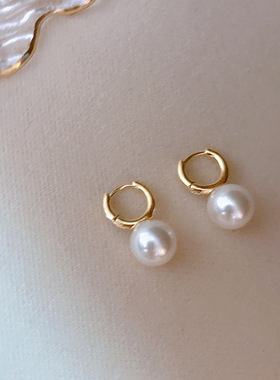 法国Coss KoKo法式气质珍珠耳扣小众设计高级感轻奢耳环女精致