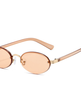 法国coss koko新款复古金属椭圆框墨镜高级感港风防晒太防紫外线