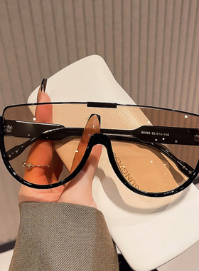 法国Coss KoKo新款未来感科技半框眼镜时尚金属质感穿搭墨镜潮流