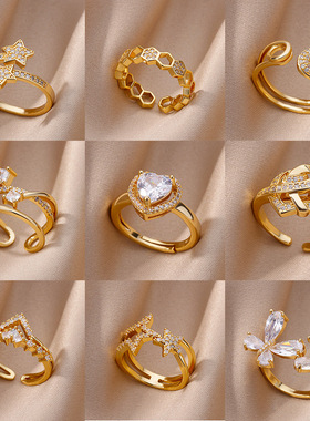 法国Coss KoKo欧美新款戒指女冷淡风高级感小众优雅轻奢心形食指