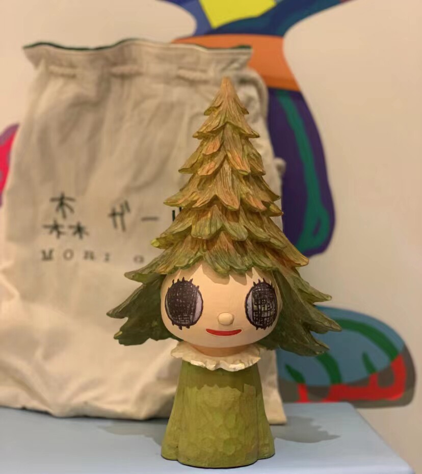 奈良美智森子圣诞树潮玩摆件手办人偶桌面家具潮玩潮流玩具收藏