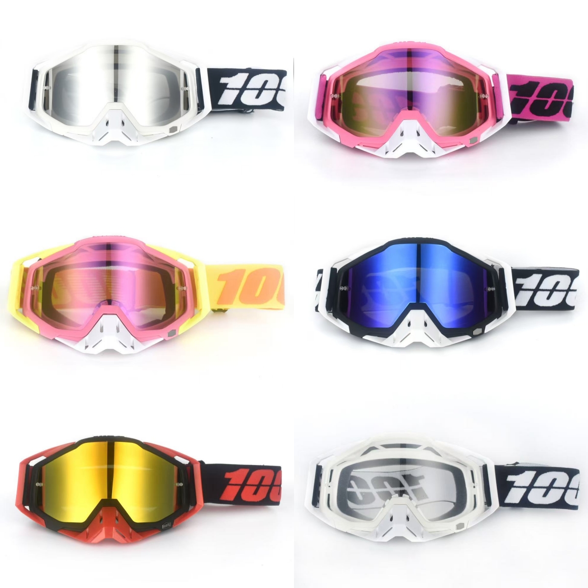 百分百100%Racecraft越野摩托车头盔风镜护目镜速降山地车防风沙
