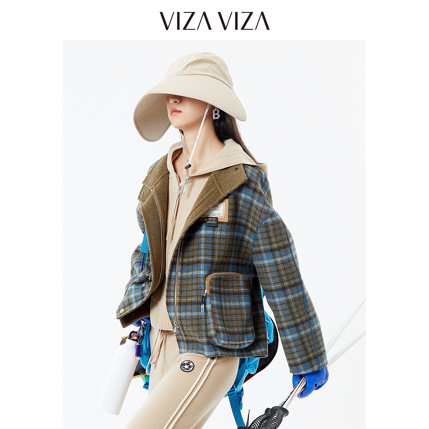 VIZAVIZA商务通勤毛呢外套