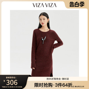 商场同款 VIZA 冬季 休闲连衣裙 新款 时尚