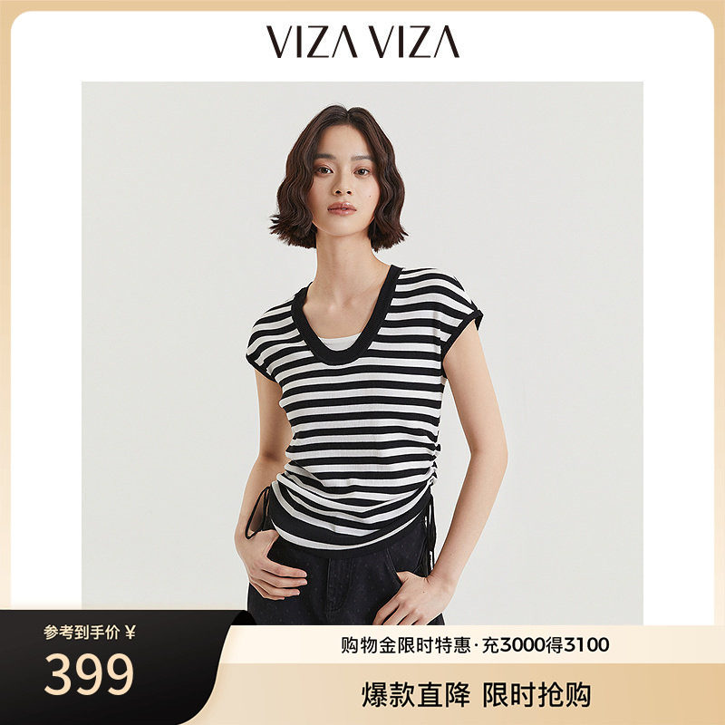 VIZAVIZAV型领毛针织衫图片