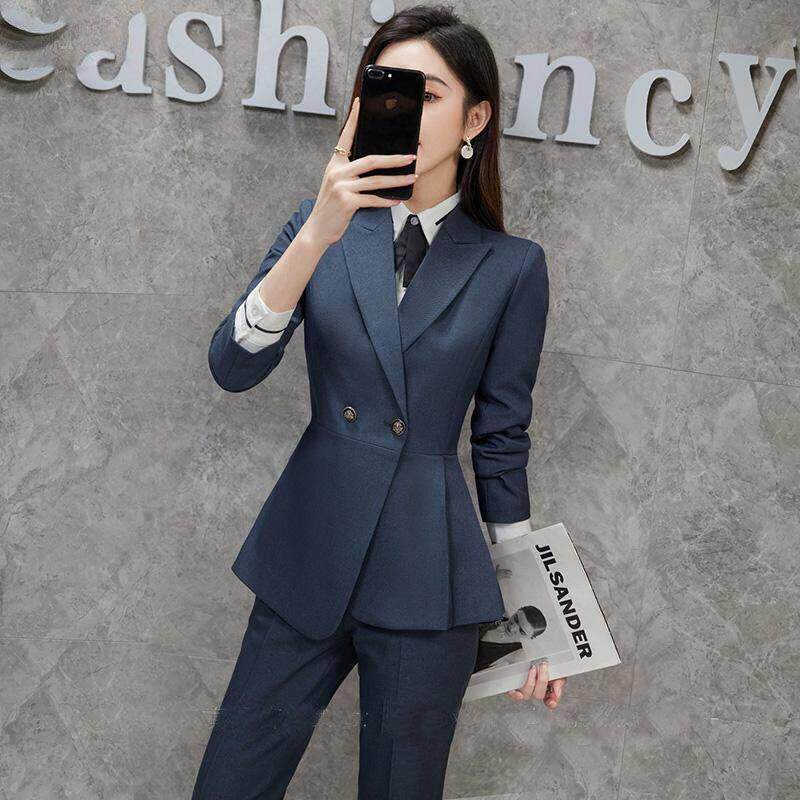 职业装女套装时尚气质端商务西装职场大学生面试西服正装服