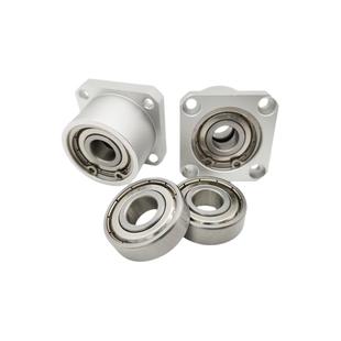 双轴承座方形法兰轴承座组件轴承固定座铝合金带座轴承BASB BGSB