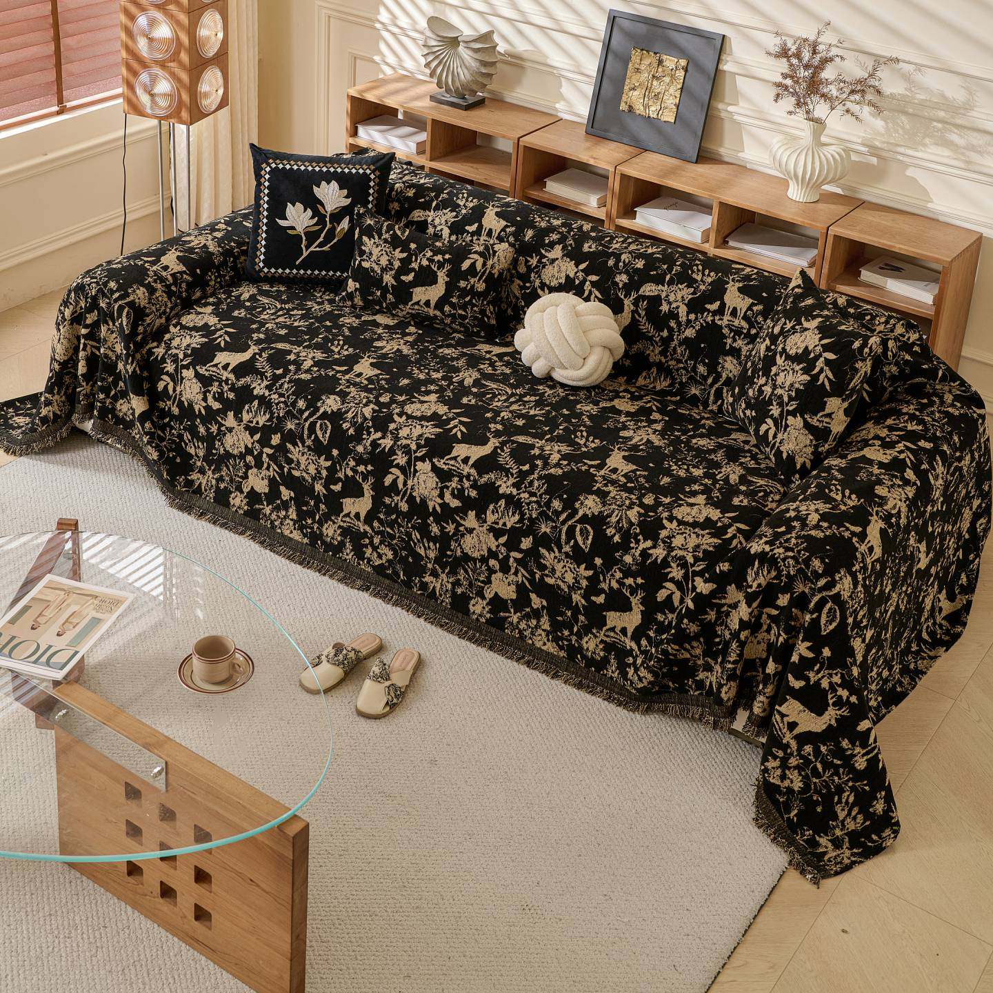 雪尼尔面料沙发垫四季通用加厚防滑简约现代坐垫子高级感套罩巾,居家布艺,沙发垫,淘宝优惠券,粉丝福利购,淘宝优惠卷