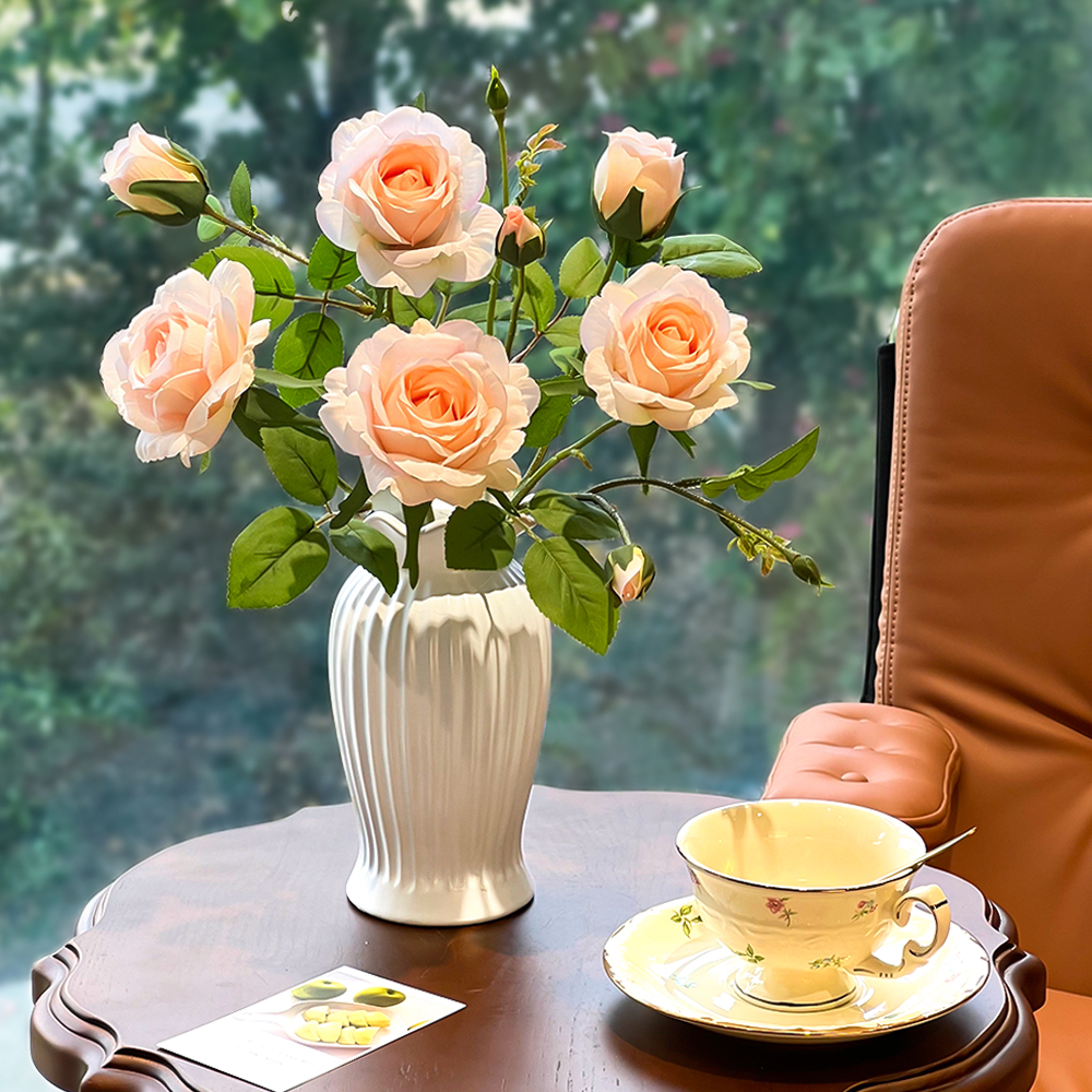 飘香玫瑰花仿真花高级感逼真干花