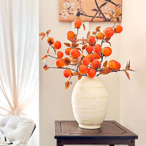 仿真柿子仿真花柿柿如意事事如意