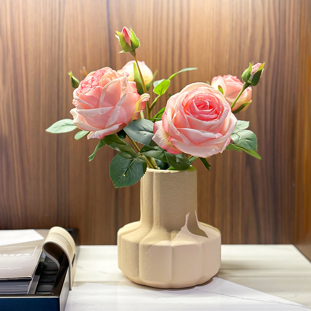 轩雅仿真高档花玫瑰花仿真花假花