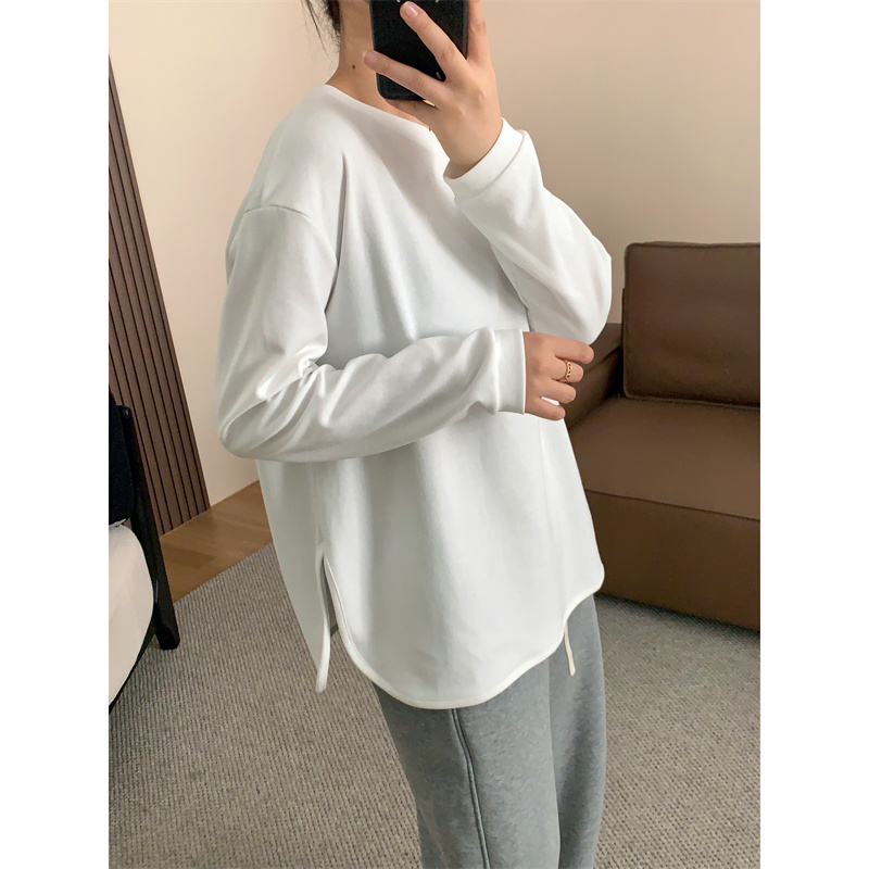 基础百搭叠穿长袖大版T