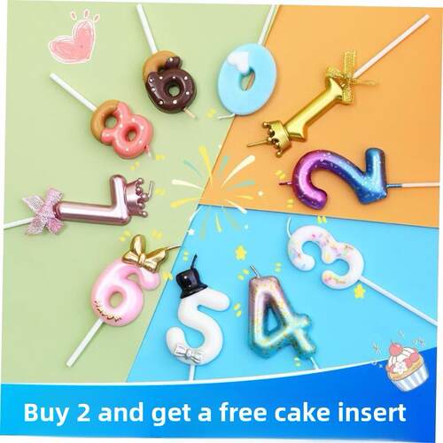Birthday candles local gold bright gold pencil candle long