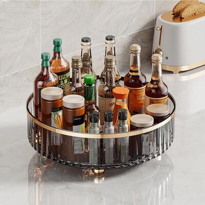 Turntable Organizer, 360 °Rotating Lazy Susan Organizer wit