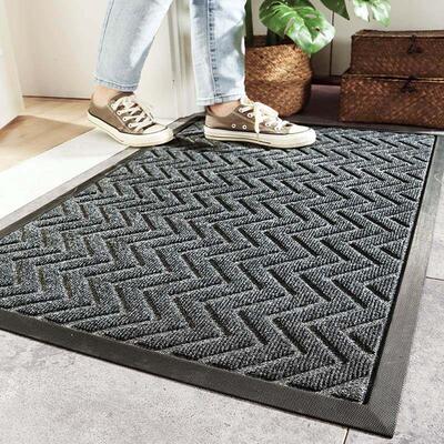 Commercial hotel rubber entrance mat carpet, polypropylene w