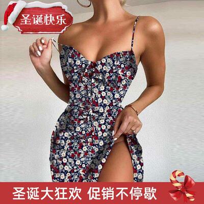 Summere Ca21277sual Vintage Prilnt Fower Dresps Womn Floral