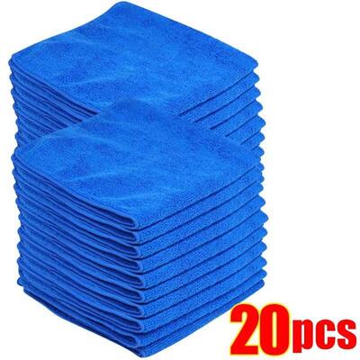 20/10PCS Car Cleaning and Washing Square Towel Super Absorbe