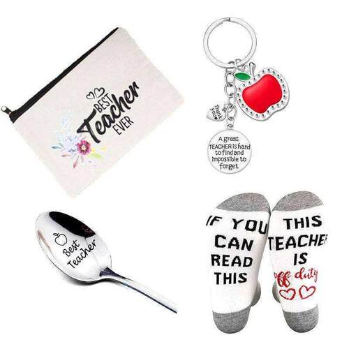 Best Teacher Ever Makeup Bag School Teacher Gift Back To