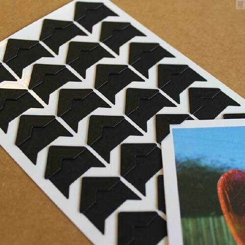 Hot 120Pcs Self-adhesive Photo Frame Corner Sticker Craft