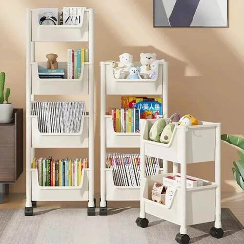 Mobile bathroom bedroom trolley storage rack移动手推车置物架
