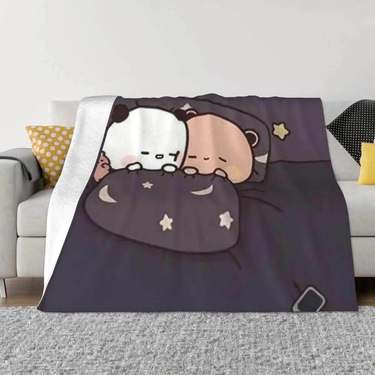 Bubu Dudu Cartoon Blankets Cub Sleeping Coral Fleece Plush D