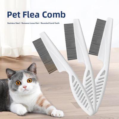 Pet flea removal comb, dog cat comb 宠物除蚤梳狗猫梳子