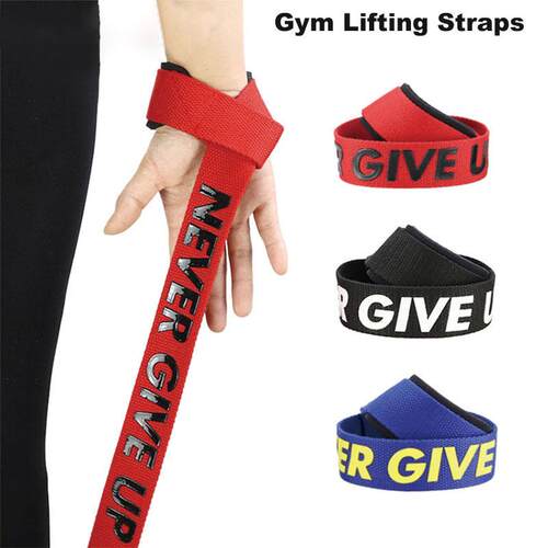 1 Pair Weight Lifting Wrist Straps Gym Fitness Lifting Strap