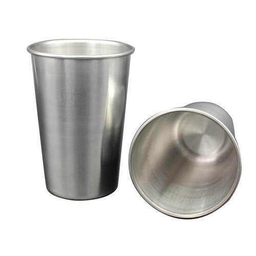 Stainless Steel Metal Cup Beer Cups White Wine Glass Coffee